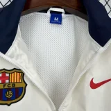 24-25Mens Barcelona White Windbreaker
