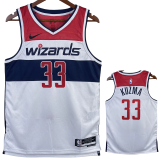 22-23 Wizards KUZMA #33 White Top Quality Hot Pressing NBA Jersey