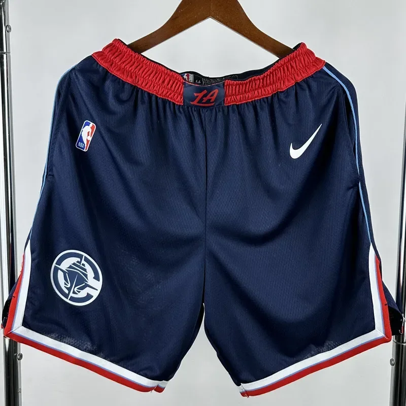 24-25 Clippers Blue City Edition Top Quality NBA Pants