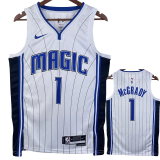 22-23 Magic McGRADY #1 White Top Quality Hot Pressing NBA Jersey