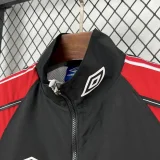 24-25 Man Utd Black Red Windbreaker