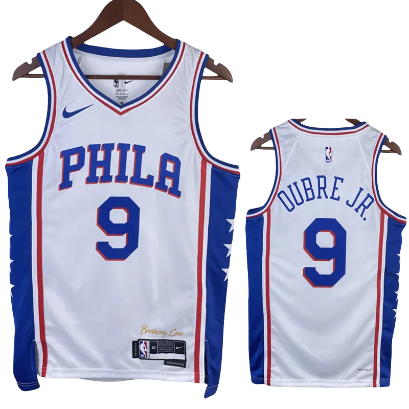 22-23 76ERS OUBRE JR. #9 White Top Quality Hot Pressing NBA Jersey