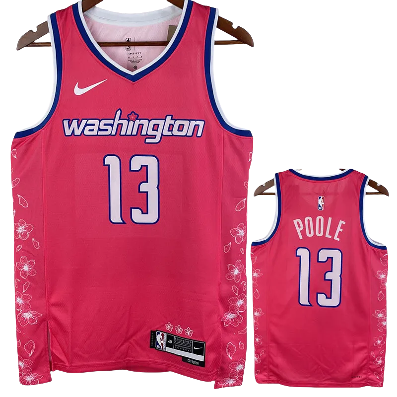 22-23 Wizards POOLE #13 Pink City Edition Top Quality Hot Pressing NBA Jersey