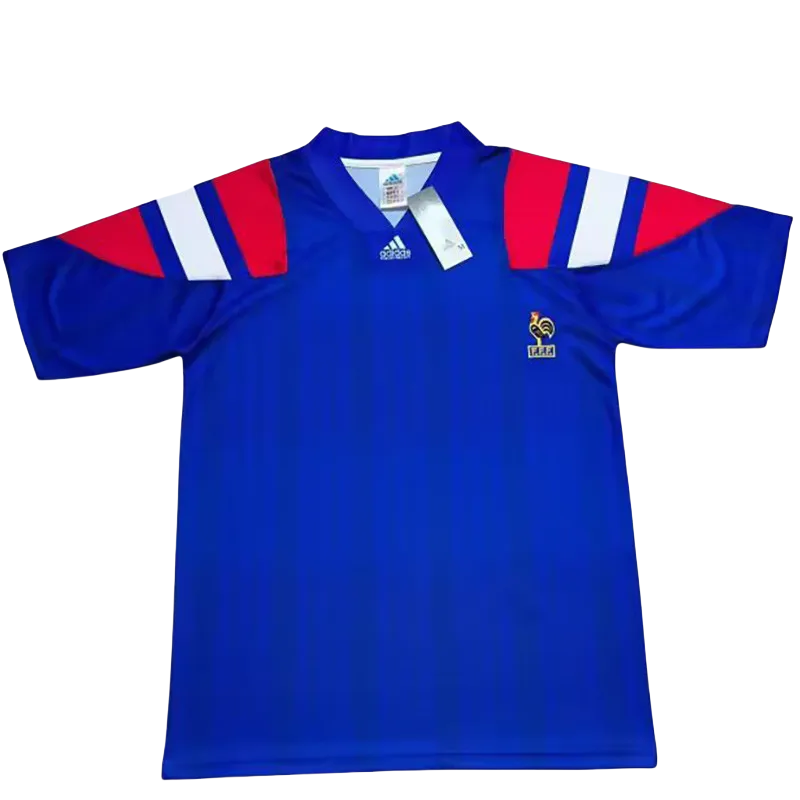 1992-1994 France Home Retro Soccer Jersey