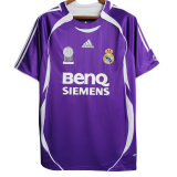 2006-2007  Real Madrid  Purple Retro Soccer Jersey