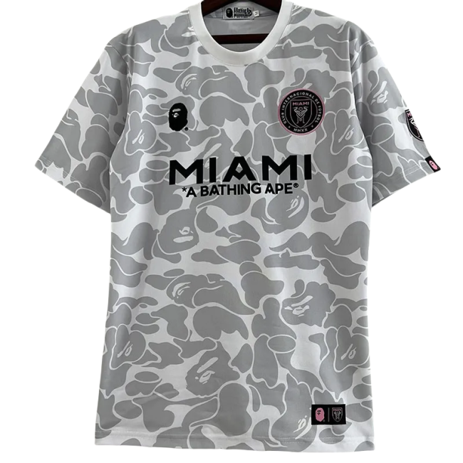 23-24 Inter Miami Grey White Joint Edition Fans Soccer Jersey
