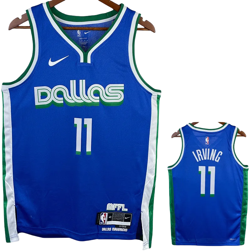 22-23 Dallas Mavericks IRVING #11 Blue City Edition Top Quality Hot Pressing NBA Jersey