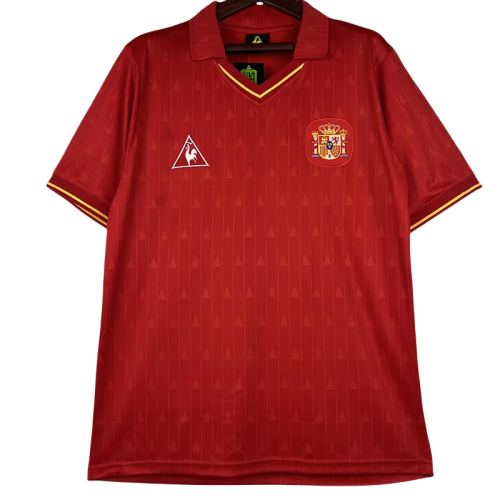1988-1991 Spain Home Retro Soccer Jersey