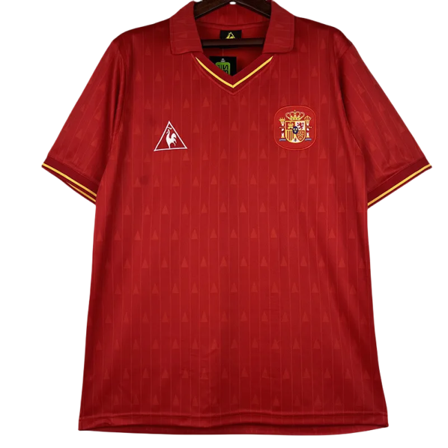 1988-1991 Spain Home Retro Soccer Jersey