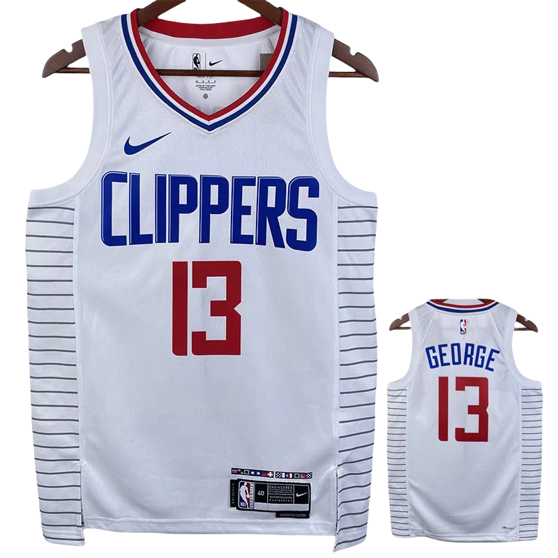 22-23 Clippers GEORGE #13 White Top Quality Hot Pressing NBA Jersey