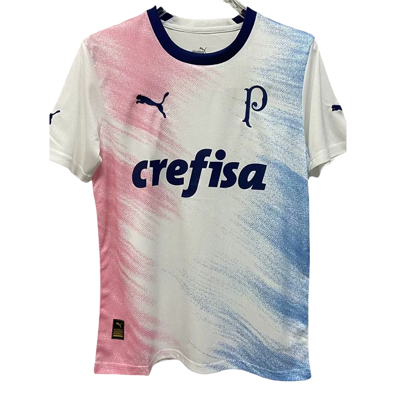 23-24 Palmeiras White Pink Blue Special Edition Training shirts