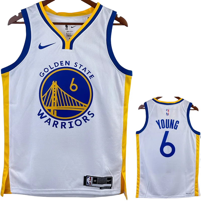 22-23 WARRIORS YOUNG #6 White Top Quality Hot Pressing NBA Jersey