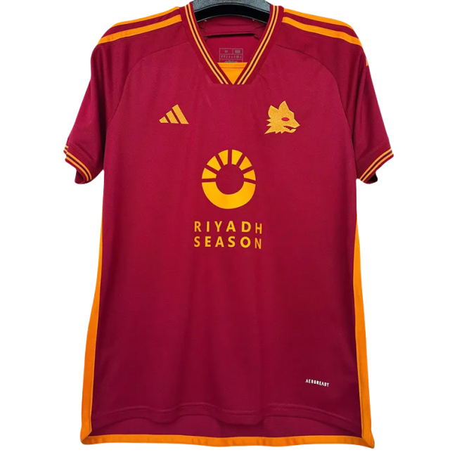 23-24 Roma Home Fans Soccer Jersey (Print RI..SE. )