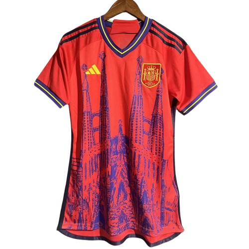23-24 Spain Red Special Edition Fans Soccer Jersey