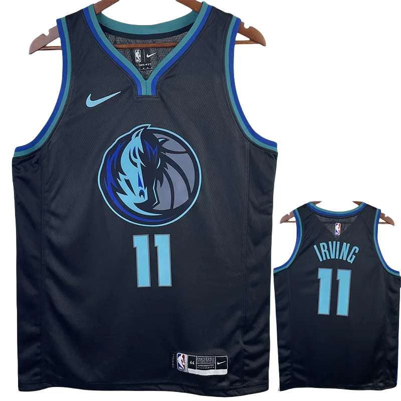 22-23 Dallas Mavericks IRVING #11 Blue Black Top Quality Hot Pressing NBA Jersey