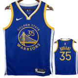 22-23 WARRIORS DURANT #35 Blue Top Quality Hot Pressing NBA Jersey