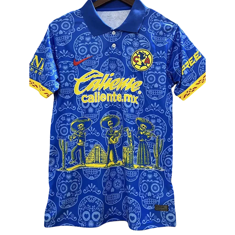 23-24 Club America Blue Special Edition Polo Short Sleeve