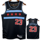 2019 BULLS JORDAN #23 Black City Edition Top Quality Hot Pressing NBA Retro Jersey