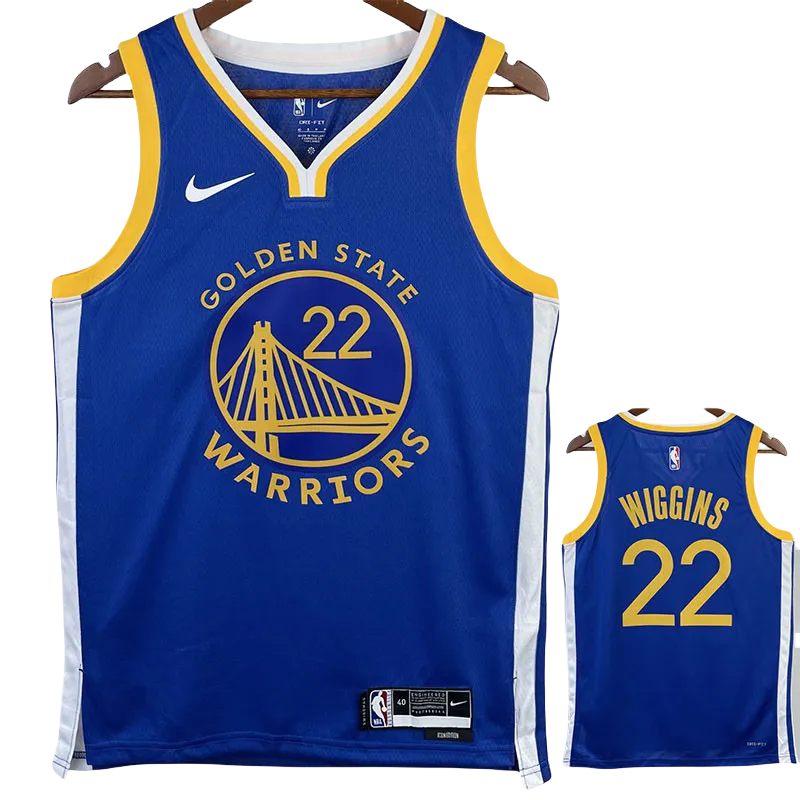 22-23 WARRIORS WIGGINS #22 Blue Top Quality Hot Pressing NBA Jersey