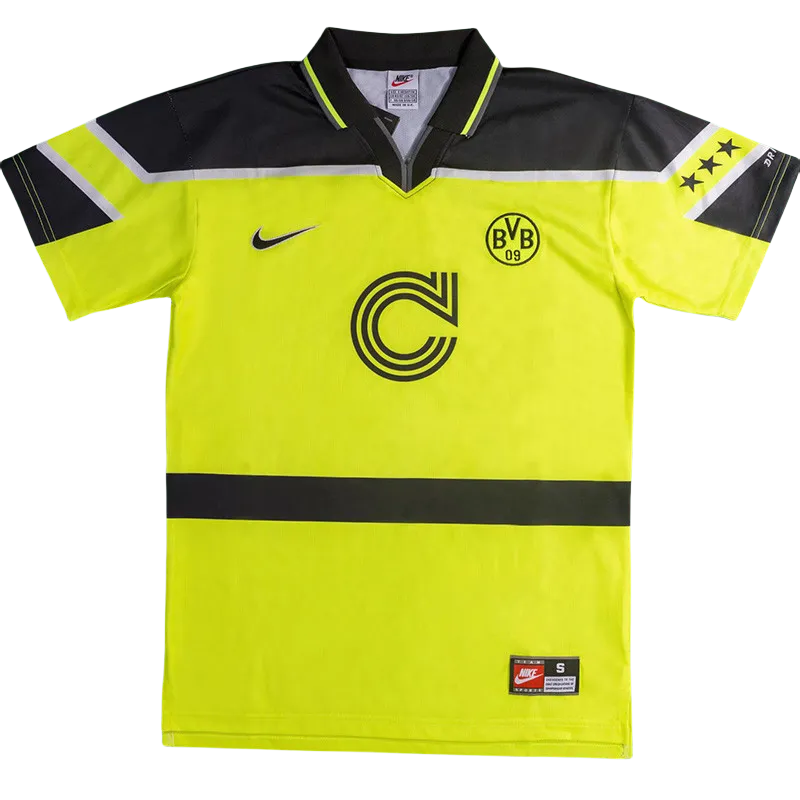 1996-1997 Dortmund UCL Home Retro Soccer Jersey