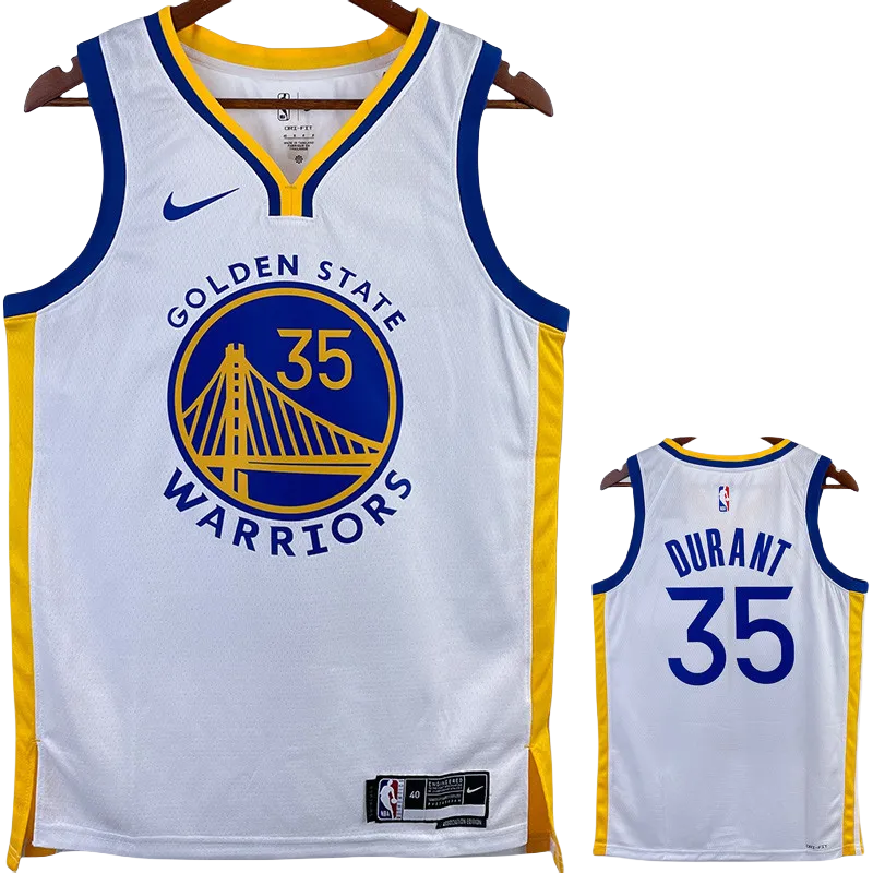 22-23 WARRIORS DURANT #35 White Top Quality Hot Pressing NBA Jersey