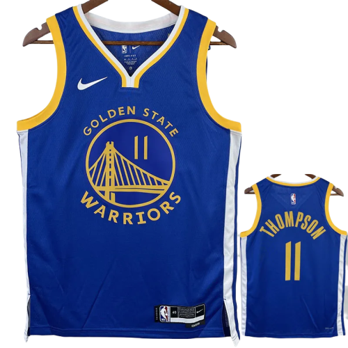 22-23 WARRIORS THOMPSON #11 Blue Top Quality Hot Pressing NBA Jersey