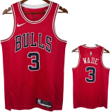 22-23 BULLS WADE #3 Red Top Quality Hot Pressing NBA Jersey