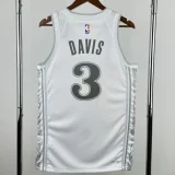 24-25 Dallas Mavericks DAVIS #3 White City Edition Top Quality Hot Pressing NBA Jersey