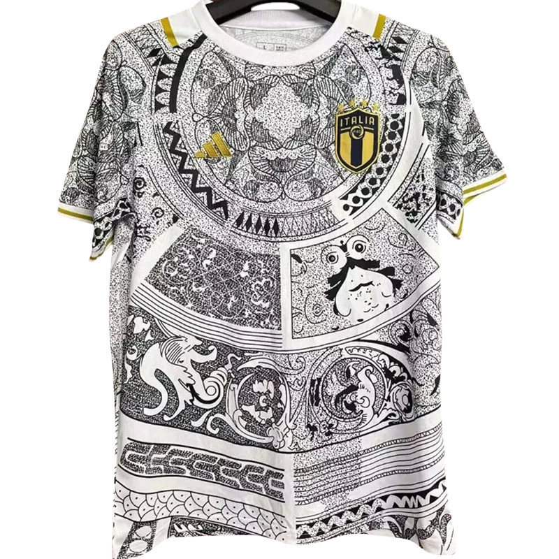 23-24 Italy White Black Concept Special Edition Training Shirts #ad