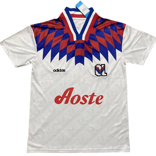 1995-1996 Lyon Home Retro Soccer Jersey