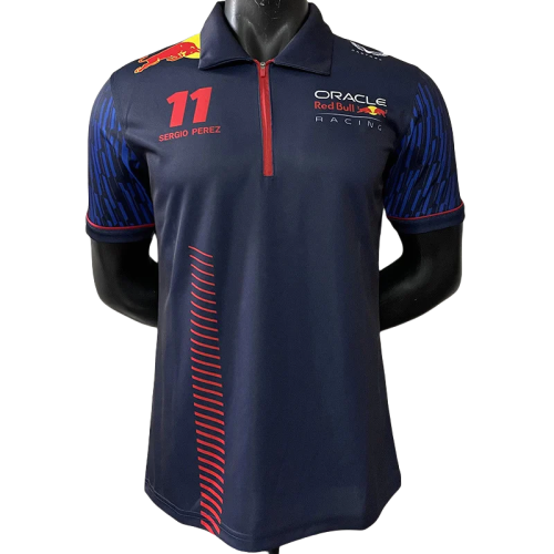 2023 F1 Red Bull #11 Royal Blue Polo Red Racing Suit