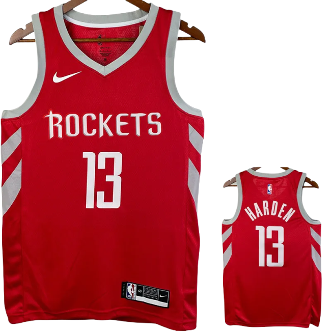 2018-19 ROCKETS HARDEN #13 Red Away Top Quality Hot Pressing NBA Jersey