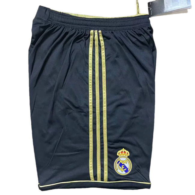 2011-2012 Real Madrid   Black Retro Shorts Pants