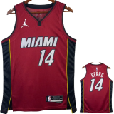 22-23 HEAT HERRO #14 Red Top Quality Hot Pressing NBA Jersey (Trapeze Edition)