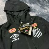 24-25 Santos FC Black Windbreaker