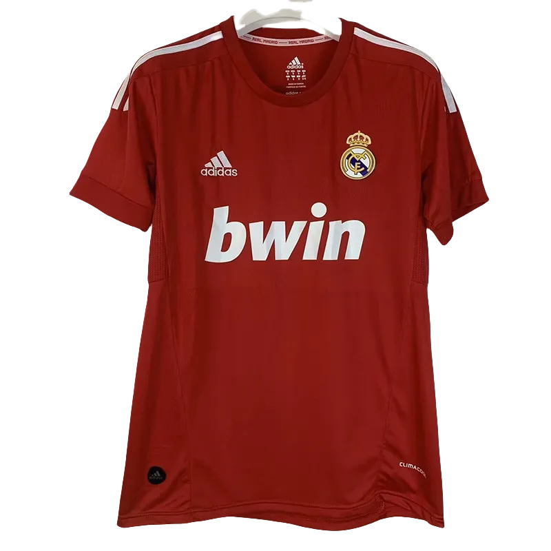 2011-2012 Real Madrid  Away Red Retro Soccer Jersey