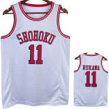 2023 SHOHOKU RUKAWA #11 White Top Quality Hot Pressing NBA Jersey