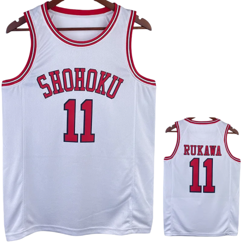 2023 SHOHOKU RUKAWA #11 White Top Quality Hot Pressing NBA Jersey