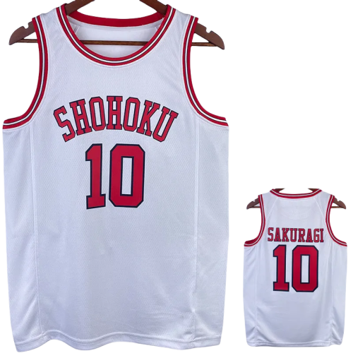 2023 SHOHOKU SAKURAGI #10 White Top Quality Hot Pressing NBA Jersey
