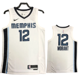 22-23 GRIZZLIES MORANT #12 White Edition Top Quality Hot Pressing NBA Jersey