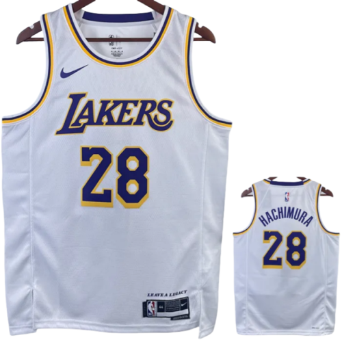 22-23 LAKERS HACHIMURA #28 White Top Quality Hot Pressing NBA Jersey