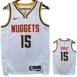 22-23 Nuggets JOKIC #15 White Top Quality Hot Pressing NBA Jersey