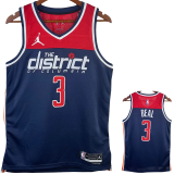 22-23 Wizards BEAL #3 Royal Blue Top Quality Hot Pressing NBA Jersey (Trapeze Edition)
