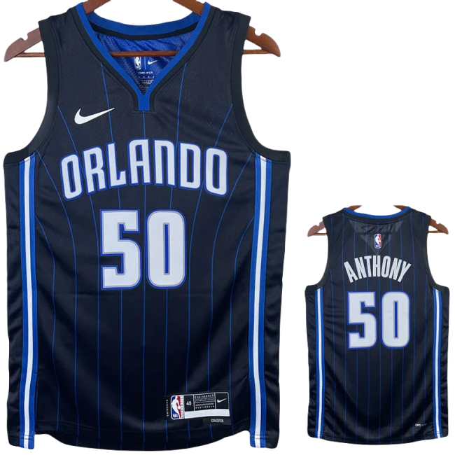 22-23 Magic ANTHONY #50 Black Top Quality Hot Pressing NBA Jersey