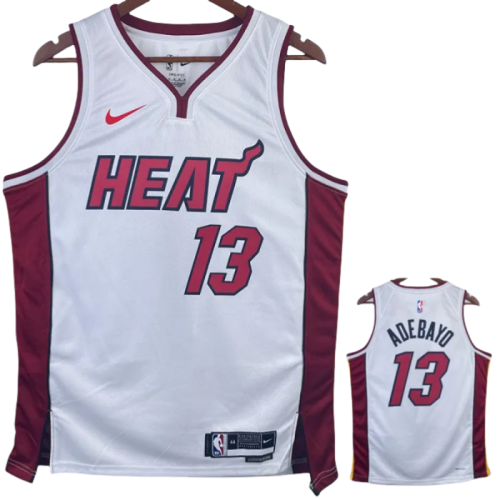 22-23 HEAT ADEBAYO #13 White Top Quality Hot Pressing NBA Jersey