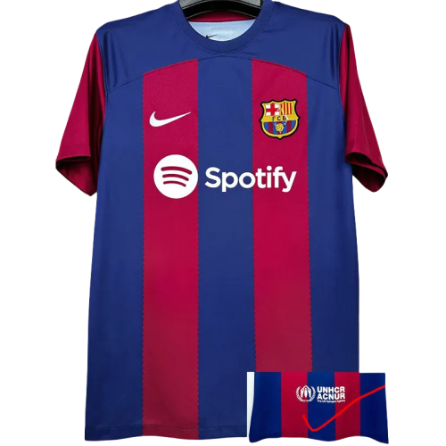 23-24 Mens Barcelona Home Fans Soccer Jersey