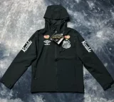 24-25 Santos FC Black Windbreaker