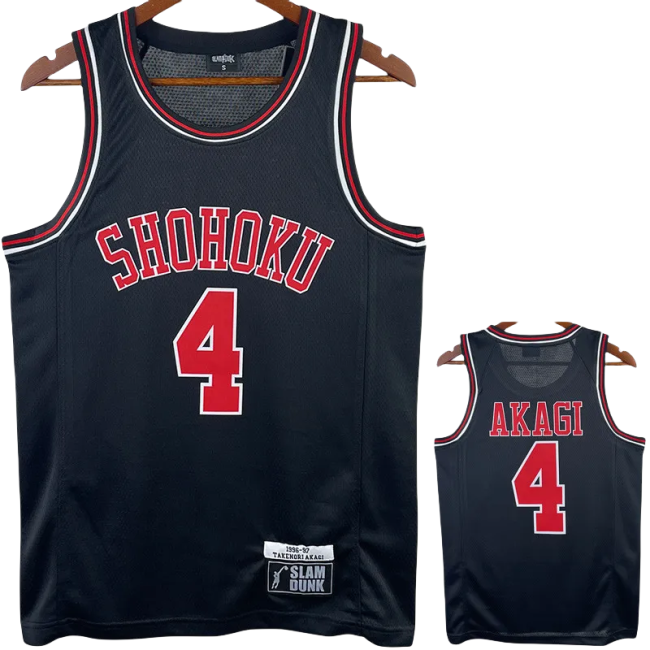 2023 SHOHOKU AKAGI #4 Black Top Quality Hot Pressing NBA Jersey