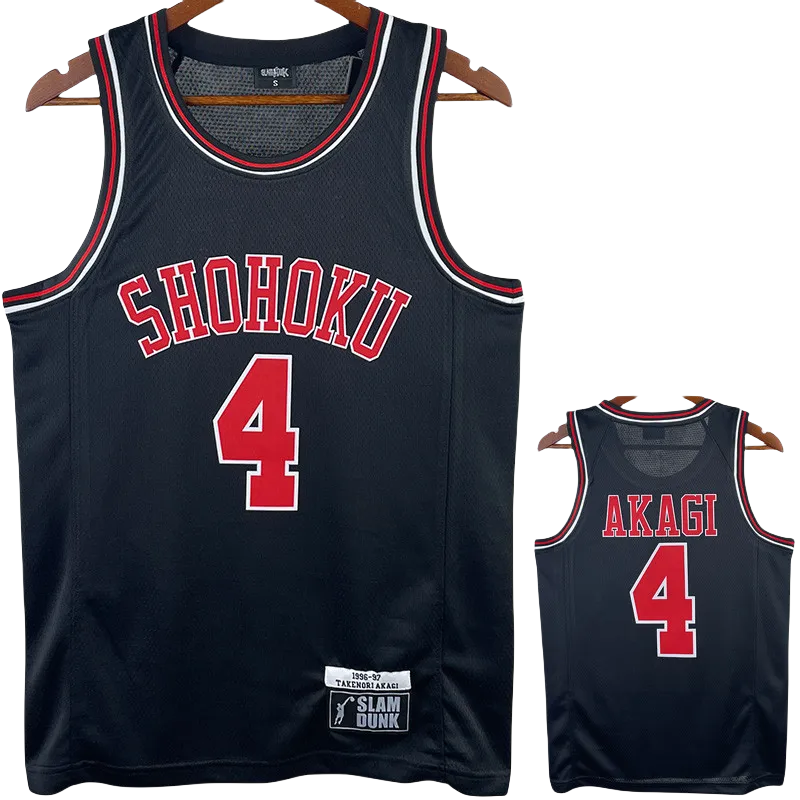 2023 SHOHOKU AKAGI #4 Black Top Quality Hot Pressing NBA Jersey