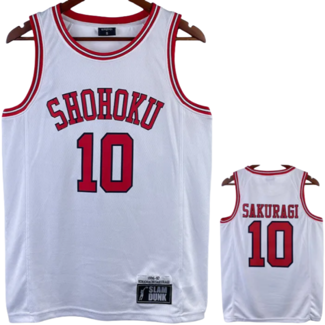 2023 SHOHOKU SAKURAGI #10 White Top Quality Hot Pressing NBA Jersey